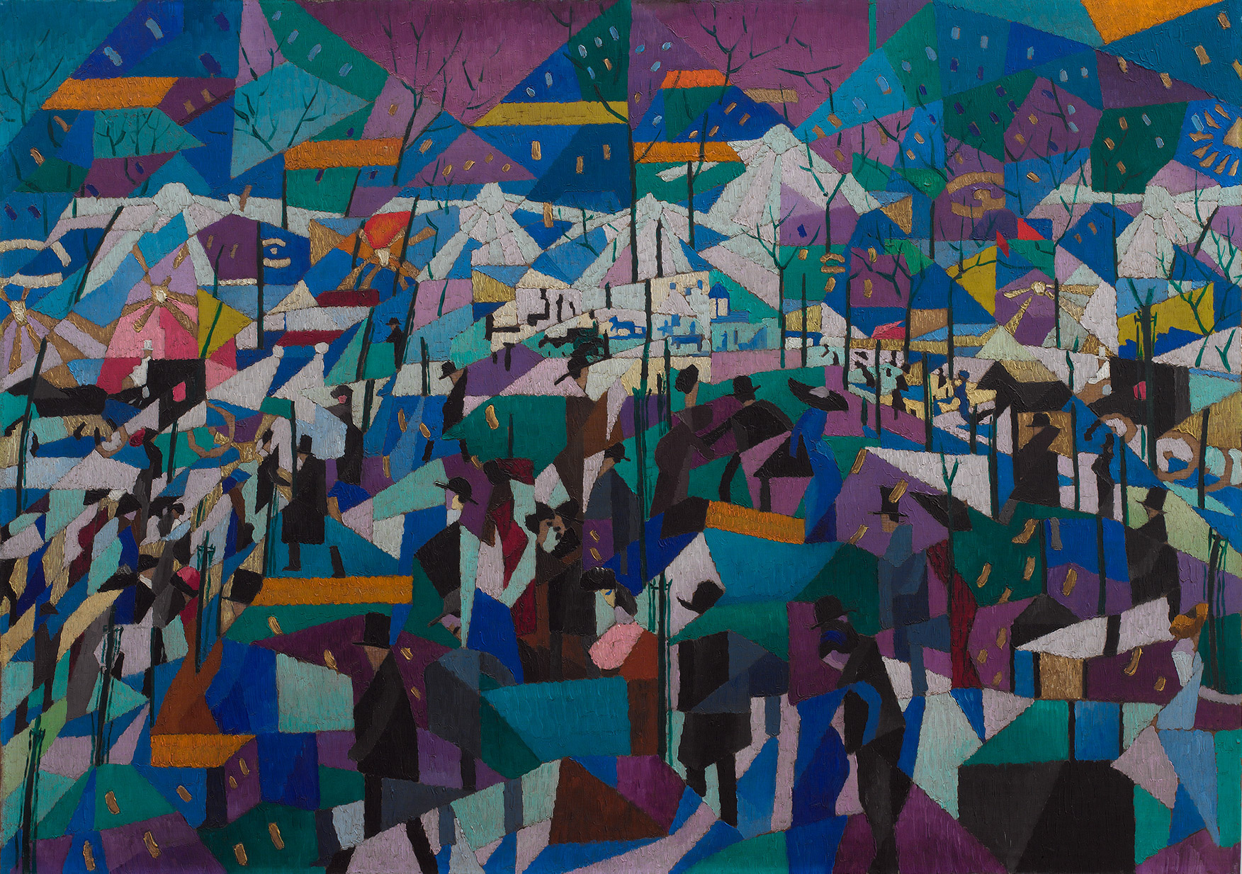 Gino Severini, The Boulevard, 1910-11